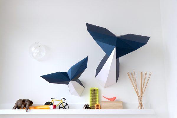 3D Papier-Bau-Set 'Whale'
