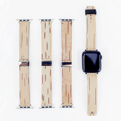 Apple Watch Uhrenarmband 'Birkenrinde' - 42/44/45 mm